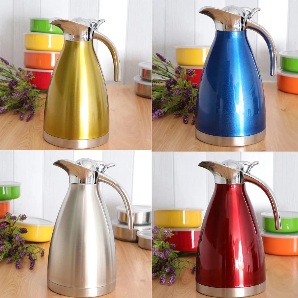 Insulated Coffee Carafe, Thermal Pitcher - Stainless Steel, 1.5 Liter
