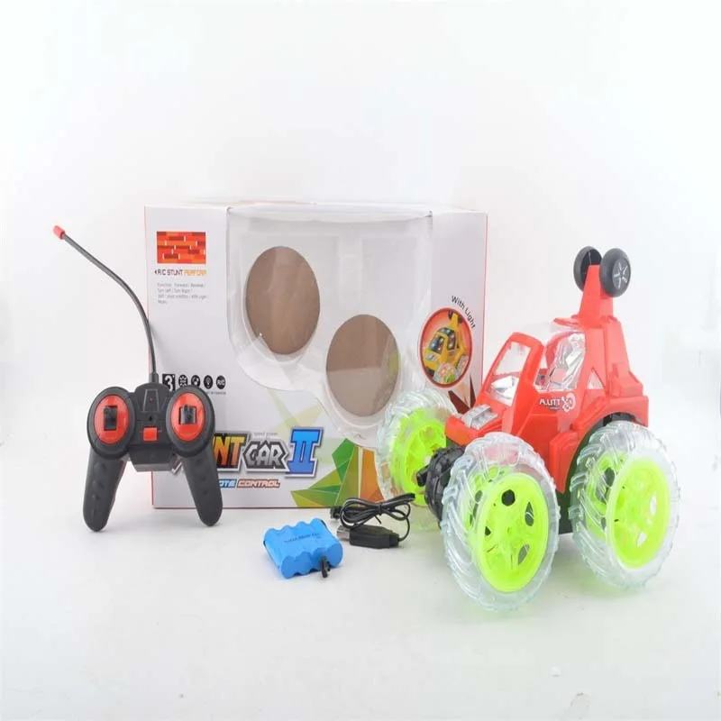 

Four-Way Remote Control Dumpers CHILDREN'S Toy with Light And Music Large Size Tumbling Stunt Car Remote Control Toy Car