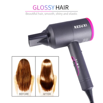 

Professional Hair Dryer High Power Styling Tools Blow Dryer Hot And Cold EU Plug Hairdryer 220-240V Machine Hammer Dryer