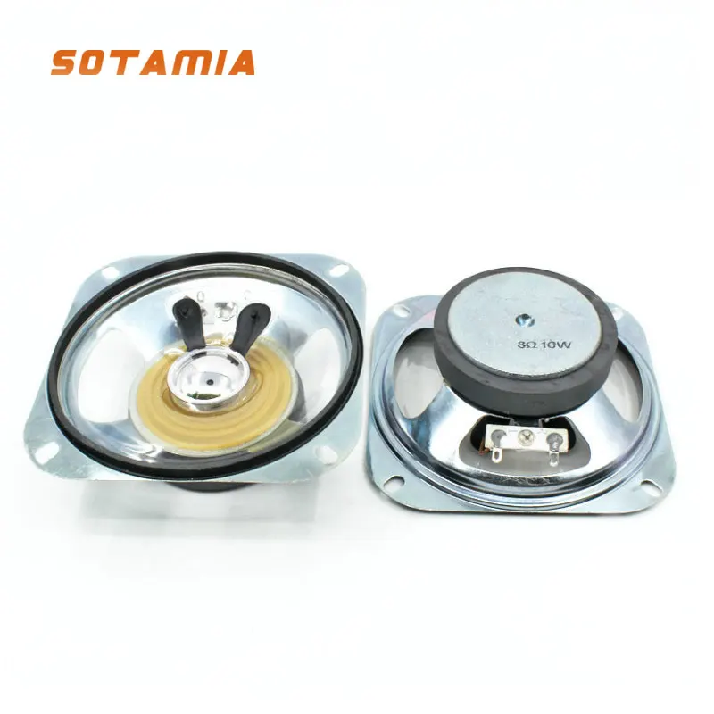 

SOTAMIA 2Pcs 4 Inch Transparent Waterproof Speaker 8 Ohm 10W DIY Portable Outdoor Shower Bluetooth Sound Audio Alarm Speaker