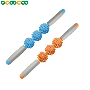 

NEW Massager Stick Hedgehog Balls Muscle Roller Anti Cellulite Massager Trigger Point Stick Cellulite Slimming Massage Stick