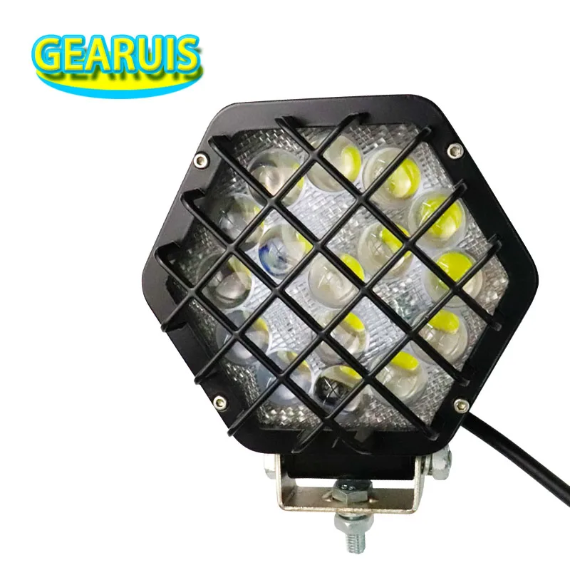 

2pcs 48W LED Work Light bar Spot Beam 3.2A 16 LED * 3W DRL headlight OffRoad Truck Tractor Boat Trailer Driving Fog Lamp 10V-30V