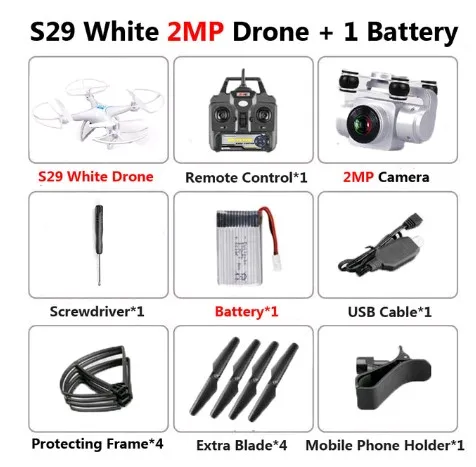 2MP Camera White RC беспилотные вертолеты с камерой 5MP WiFi FPV RC Квадрокоптер ESC камера дроны удержание высоты складной долгое время полета самолет - Цвет: 2MP Camera White