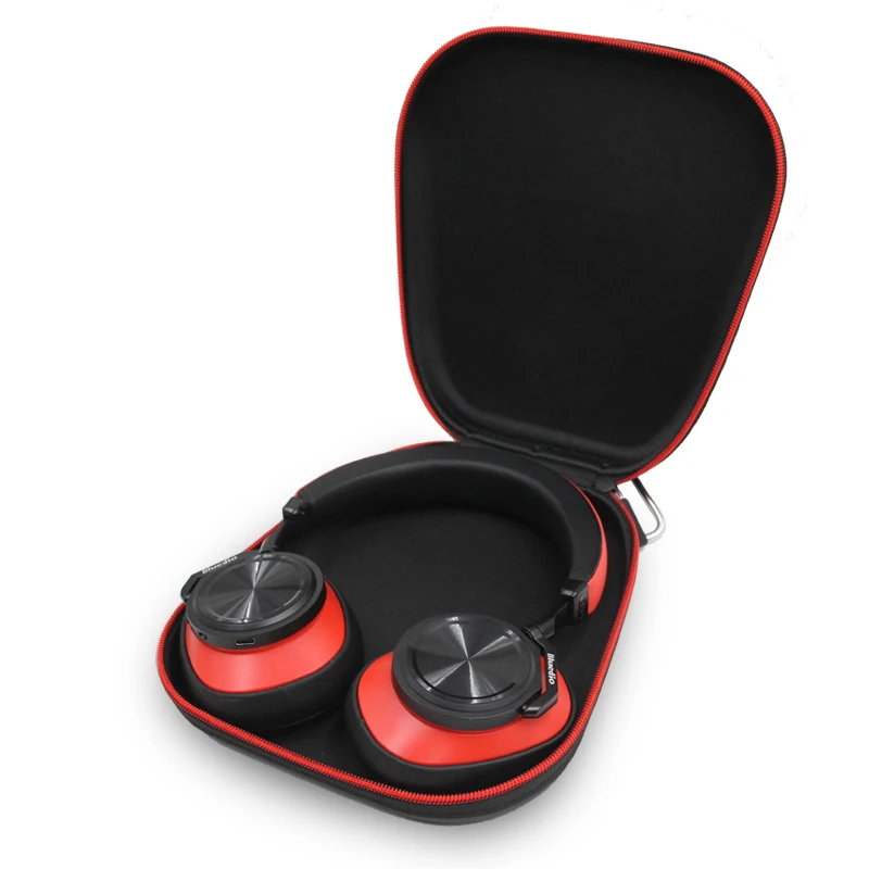 Portable Headphone Case Zipper Carrying Bag Travel Storage Box for Bluedio Headset DU55