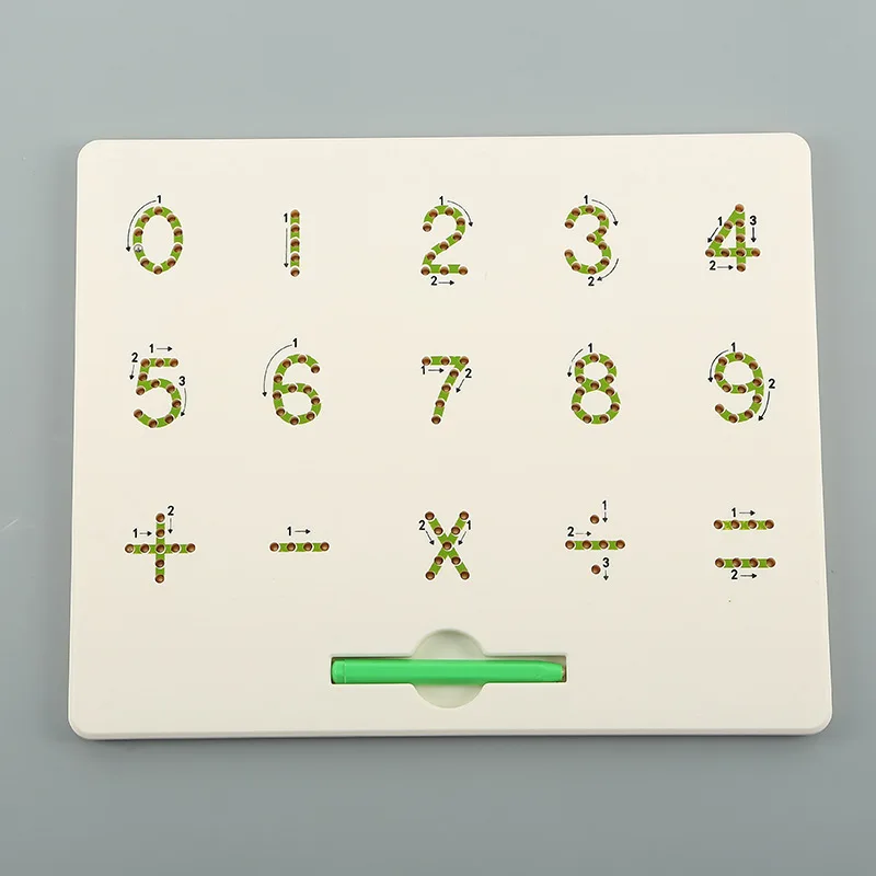 

Steel Ball Magnetic Drawing Board Lettered with Numbers Magnetic Drawing Board Educational Creative Toy Export Europe And Americ