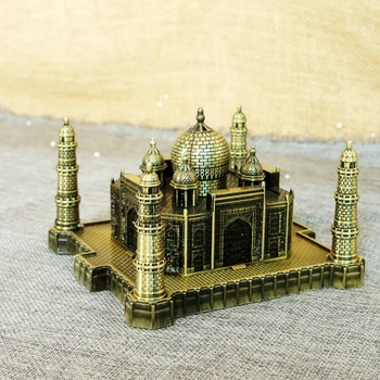 

World Architecture Landmark Model Qin Jiling Metal Artwork India Taj Mahal Model Decoration Tourism Souvenirs WL5190930