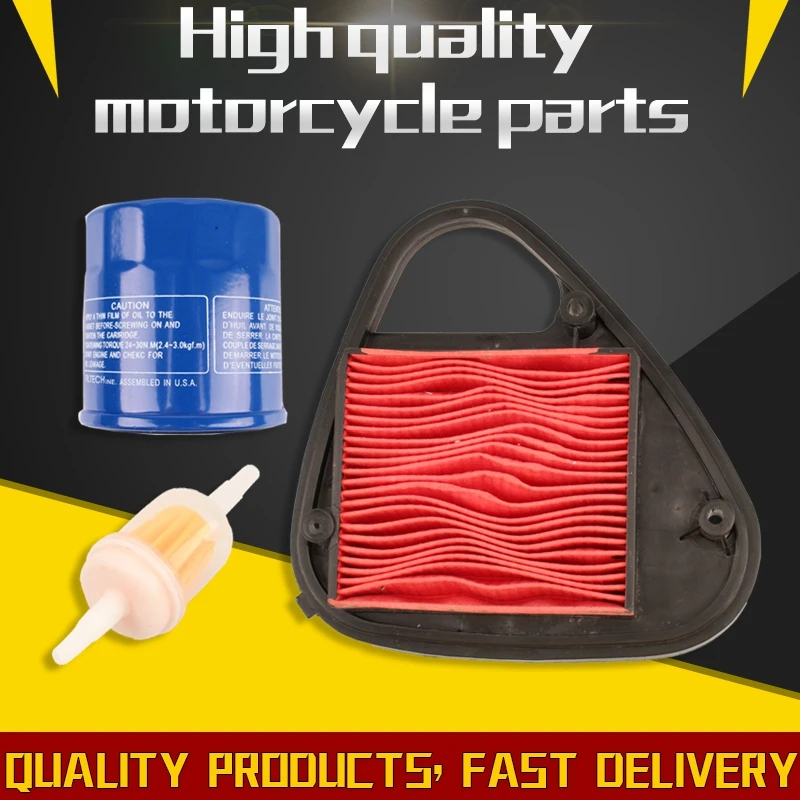 Воздушный фильтр мотоцикла и масляный фильтр для Honda STEED400 VT600 C88-93 VT600 CD 1993 1994 1995 Shadow VLX NV400 часть мотоцикла - Цвет: a set