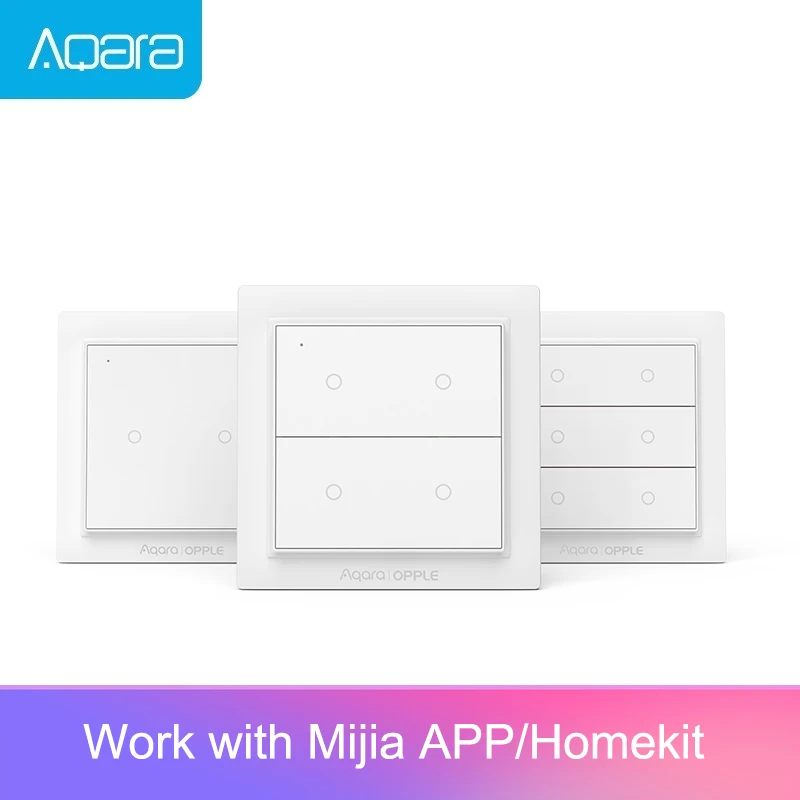 Aqara Opple Zigbee Smart Switch Light Switch Smart App Control Wireless Wall Switch work with Mijia App Apple Homekit