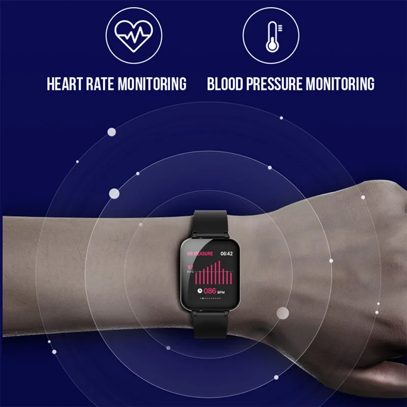 Смарт-часы B57 водонепроницаемые спортивные часы для iphone phone Smartwatch монитор сердечного ритма функции кровяного давления для мужских и женских часов