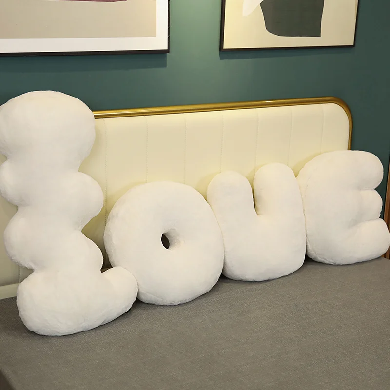 Large Stuffed Love Letters Pillow Daisy Flowers Colorful Soft Plant Plush Sofa Cushion Decore Valentine's Day Gift | Игрушки и хобби