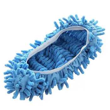 

Slippers For Floor Cleaning Thickened Chenille Lazy Mop Slippers Cover Good Decontamination Slipper Cover