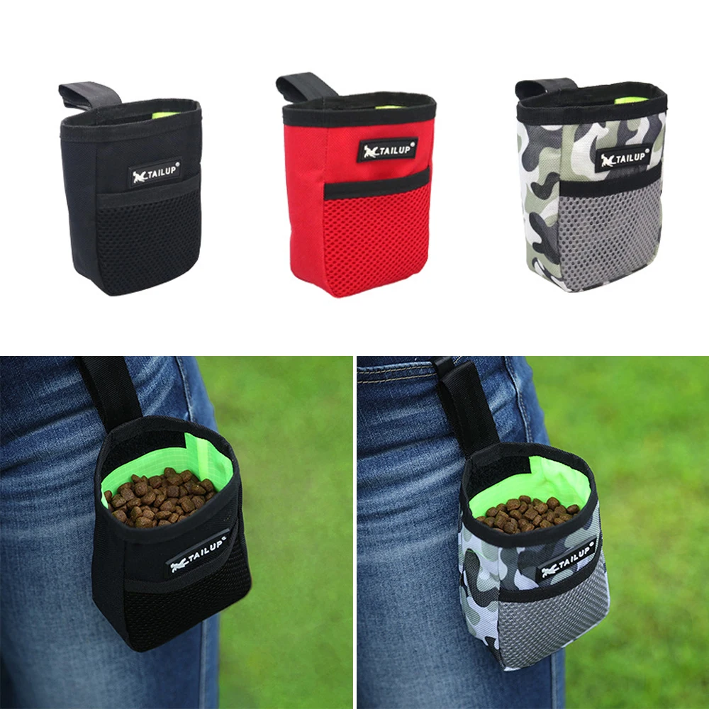 Bolsa de entrenamiento de perro para exterior, bolso duradero de polietileno, bolsa de aperitivos para caminar, bolsa desmontable para cachorros, bolsa de cintura de recompensa