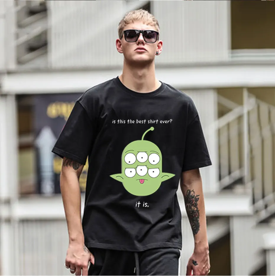 Final Space Space Opera Comedy-drama Television Series Tee Shirt Round Neck Leisure Men's Retro Cotton Plus Size T Shirt