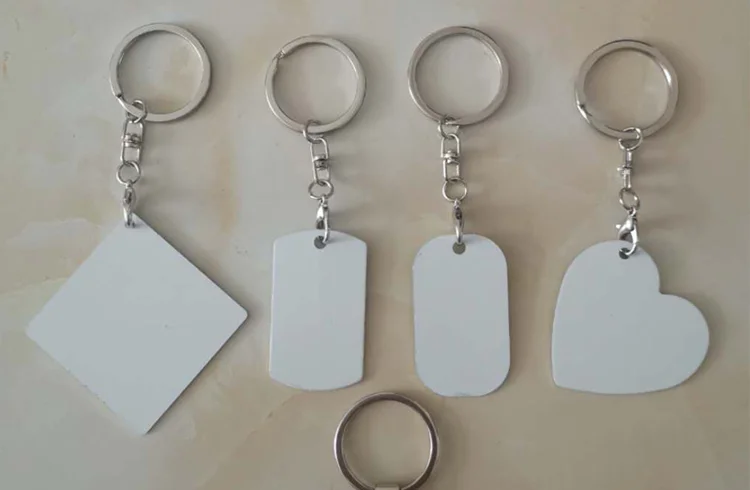 10 шт./лот пустые сублимационные металлические ключи чиансы сделай сам подарочная