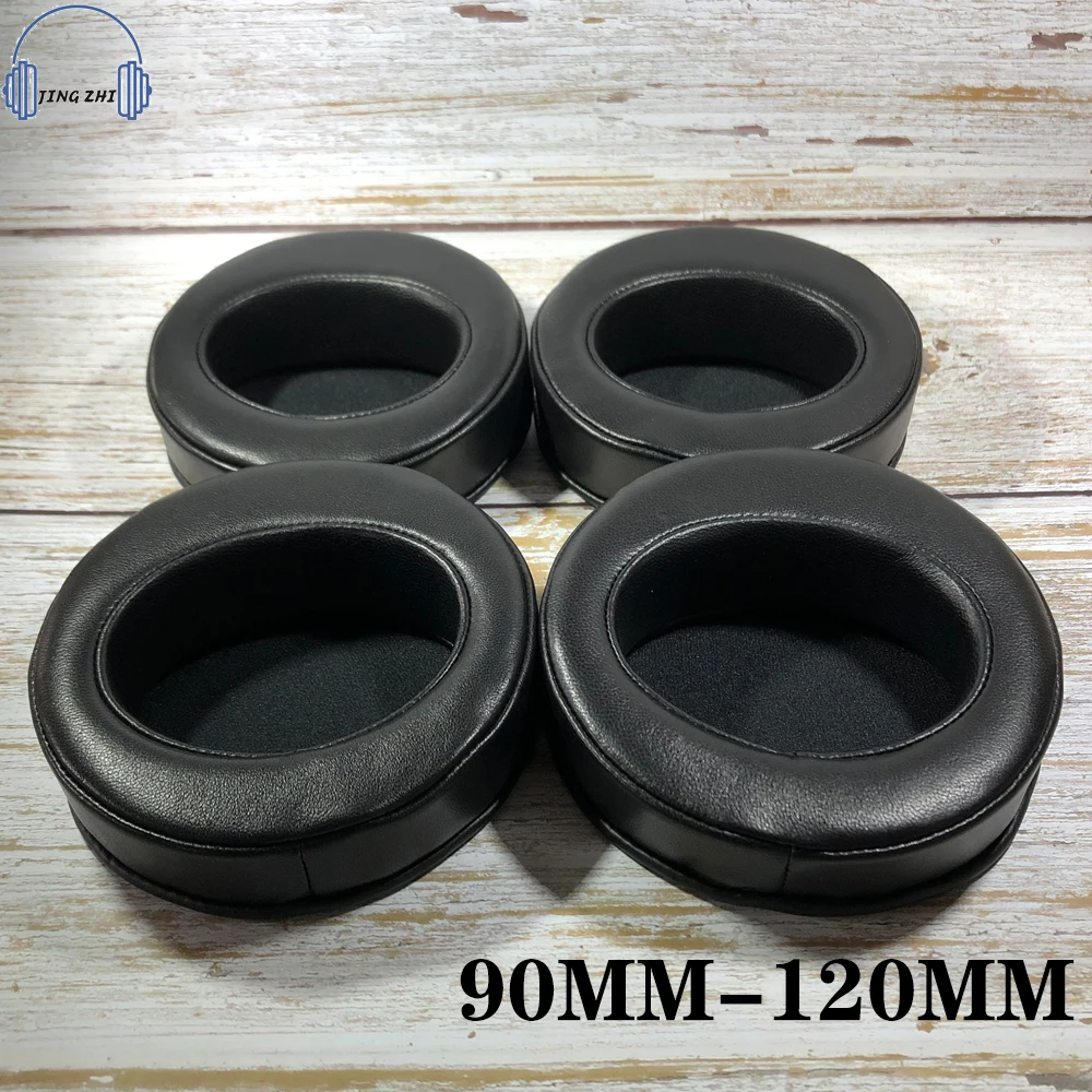 Sheepskin Angled Diameter circle Bevel Ear Pads Leather Round earpad  90MM 95 100MM 105MM 110MM 115MM 120MMHeadphones Ear Cover