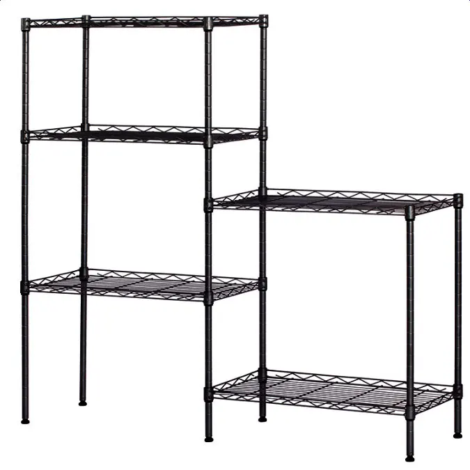

Changeable Assembly Floor Standing Carbon Steel Storage Rack Black