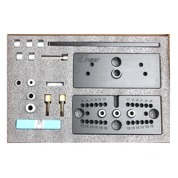

3 In1 Dowelling Jig Drilling Locator Tri-hole Punch Hole Locator Round Dowel for Furniture Fast Connecting Cam Fitting