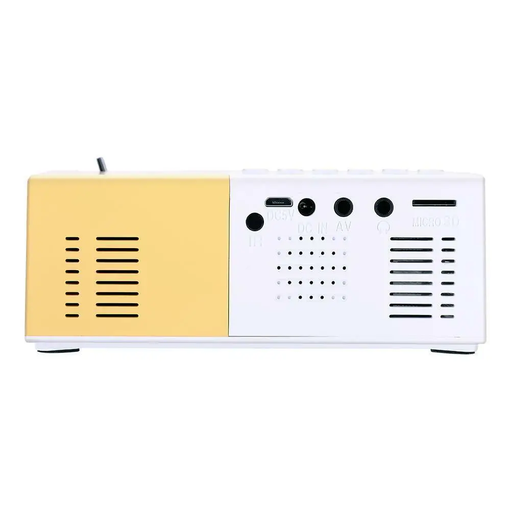 Портативный J9 1080P Мини проектор домашний кинотеатр Мультимедиа с аксессуарами VGA кабель USB HDMI