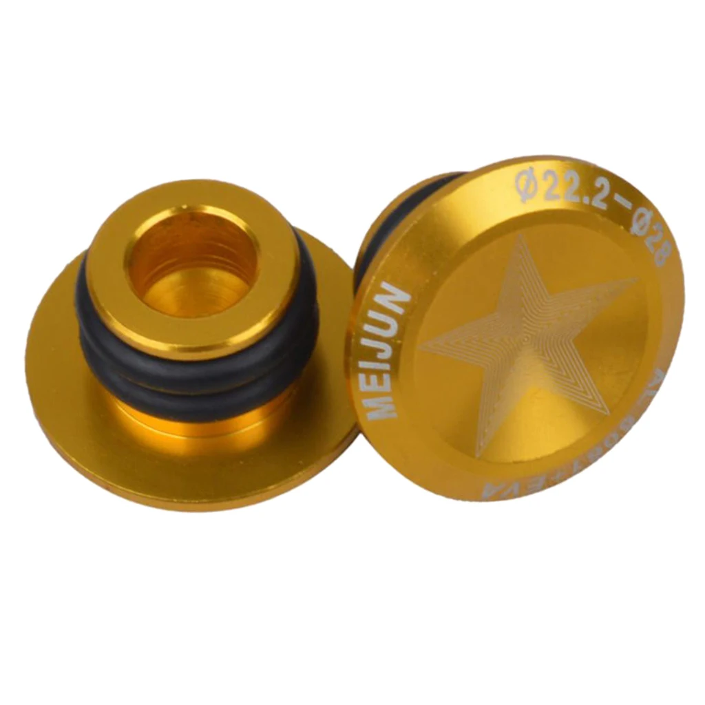 2pcs Bicycle Handlebar End Caps for MTB Mountain Road Bike Cycling Riding Bicycle Parts - Select Colors