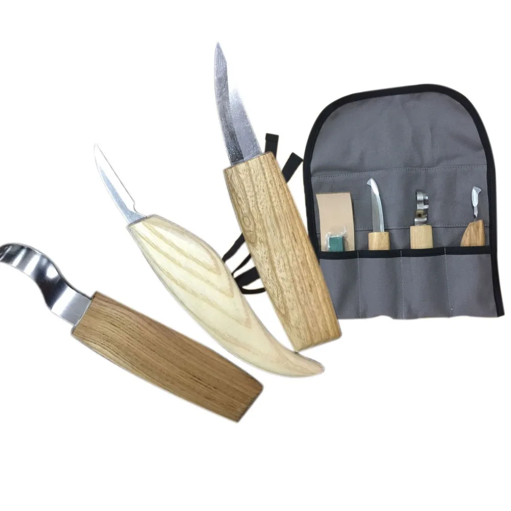 5 шт./компл. резьба по дереву нож-стамески сталь DIY Инструменты пилинг ручной инструмент для дерева резьба по дереву набор для основной резьба по дереву