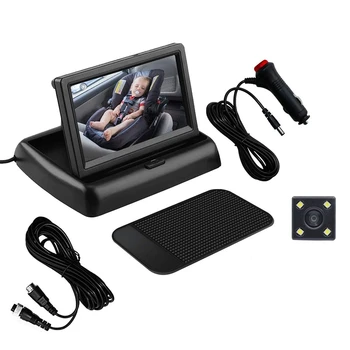 

Baby Car Mirror 4.3Inch HD Night Vision Car Mirror Display Safety Seat Camera Monitored Rearview Mirror