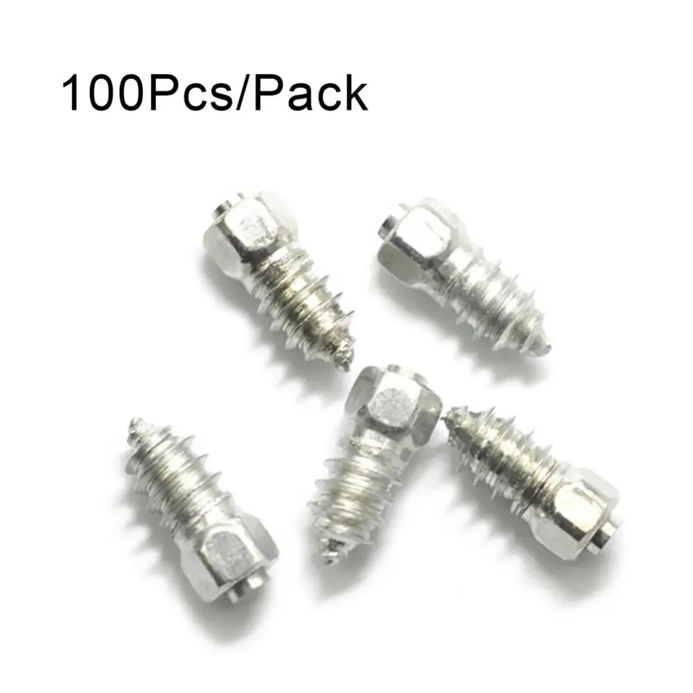 100PCs 4*12mm Snow Screw Tire Studs Anti Skid Falling Spikes Wheel Tyres for Car Motorcycle Bicycle for Car Winter Emergency wheel tyre studs