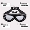 Hommes femmes-800 degrés grand cadre myopie lunettes de natation Transparent Anti-buée lunettes de natation avec bouchon d'oreille ► Photo 3/6