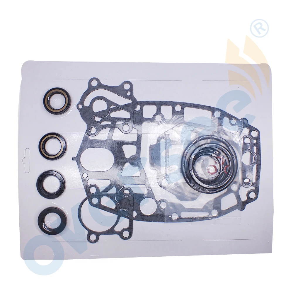 6H4-W0001 Gear Box Gasket Kit For Yamaha Outboard Motor Parts 3 Cyliner Lower Unit Seal Kit 18-2792 40HP Replaces 6H4-W0001-21