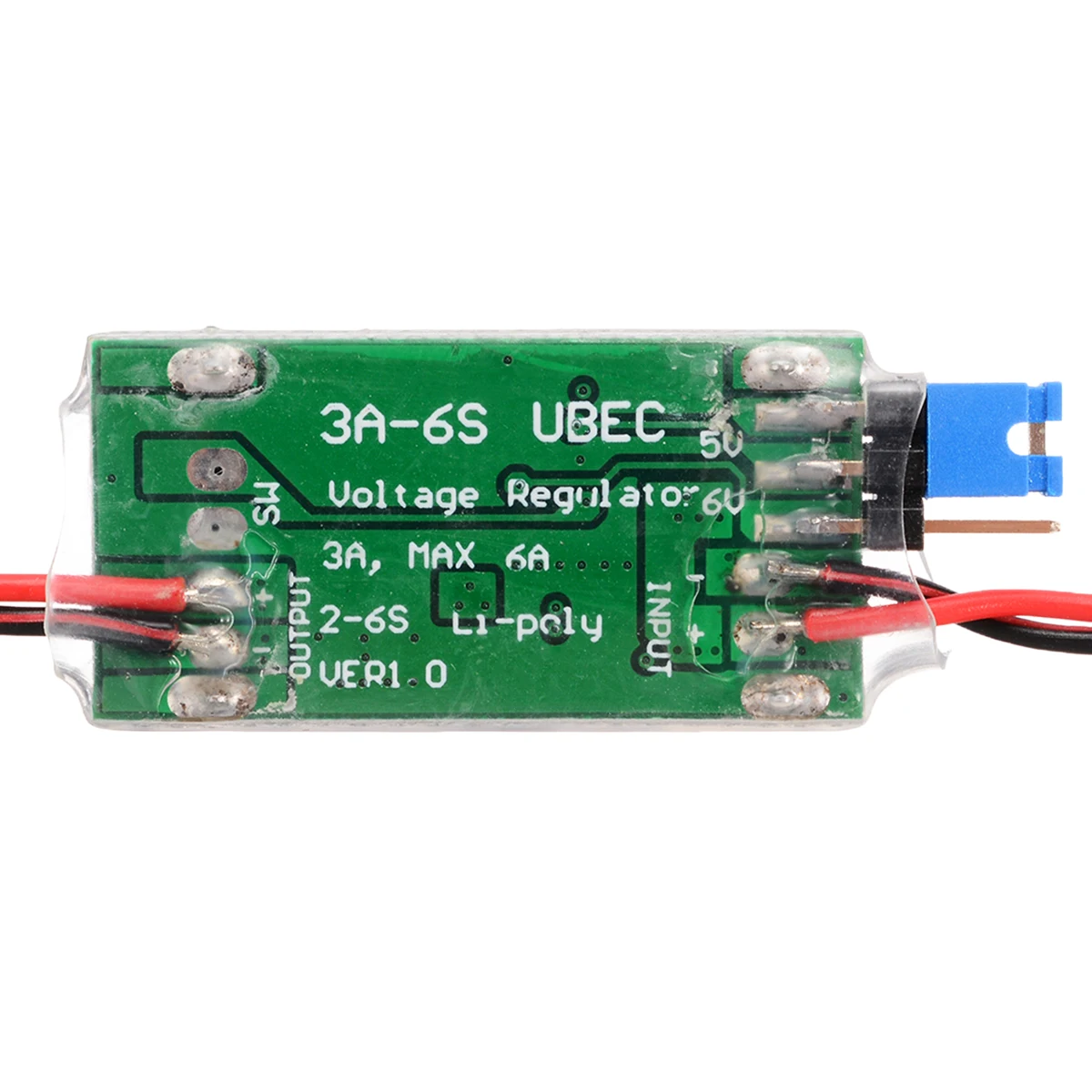 Full Shielding Switching Regulator for UBEC 5V 6V 3A Max 5A Switch Mode Lowest RF Noise BEC for RC Model Parts