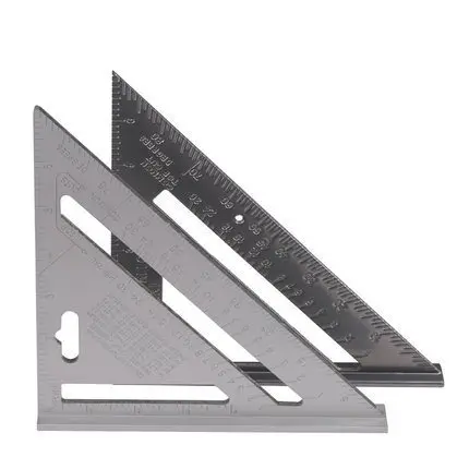 

Aluminium Alloy Lu Cast Triangle Ruler 7-Inch Oversized Woodworking Decoration Triangle Ruler Angle Ruler Metric