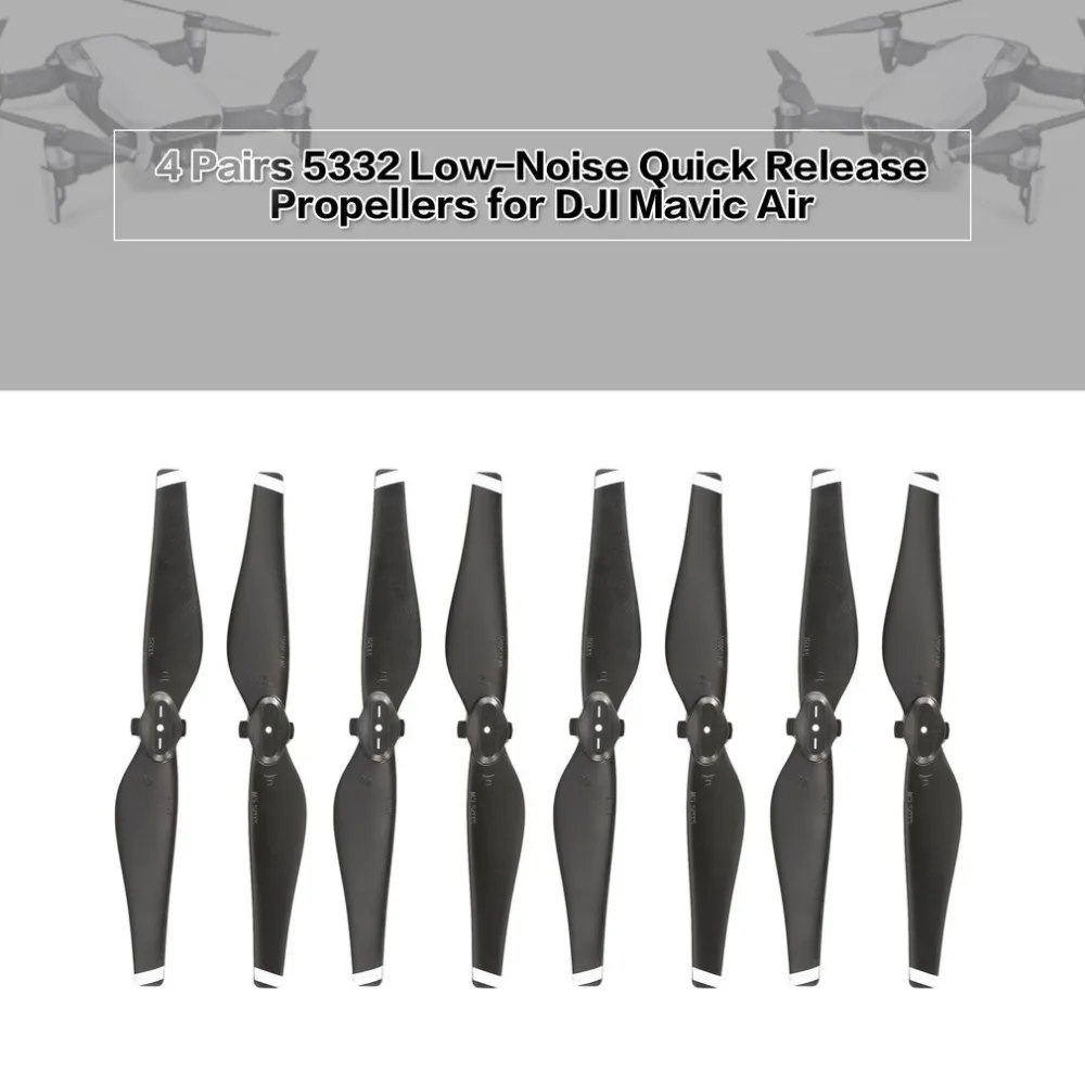 4 пары/5332 пропеллеров для DJI Mavic Air с низким уровнем шума быстросъемные лезвия CW CCW реквизит FPV складной Дрон RC аксессуары Запчасти