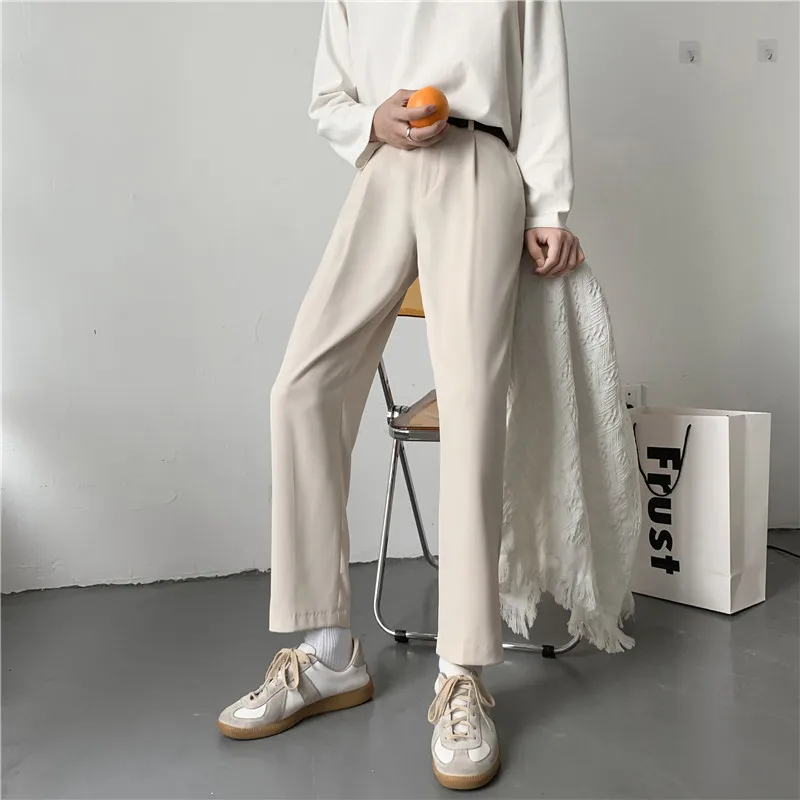 Design Cotton Suit Pants 