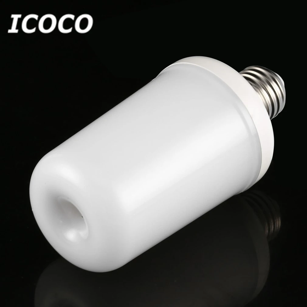 ICOCO E27 SMD2835 светодиодный светильник с пламенным эффектом, светильник без пламени, имитирующий ночной Светильник для рождественского фестиваля, декор для домашнего бара