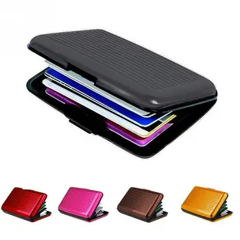 

ID Credit Card Wallet Holder Antimagnetic Waterproof Aluminum Cards Holder Pocket Wallet Holder Business Metal Pocket Mini Case