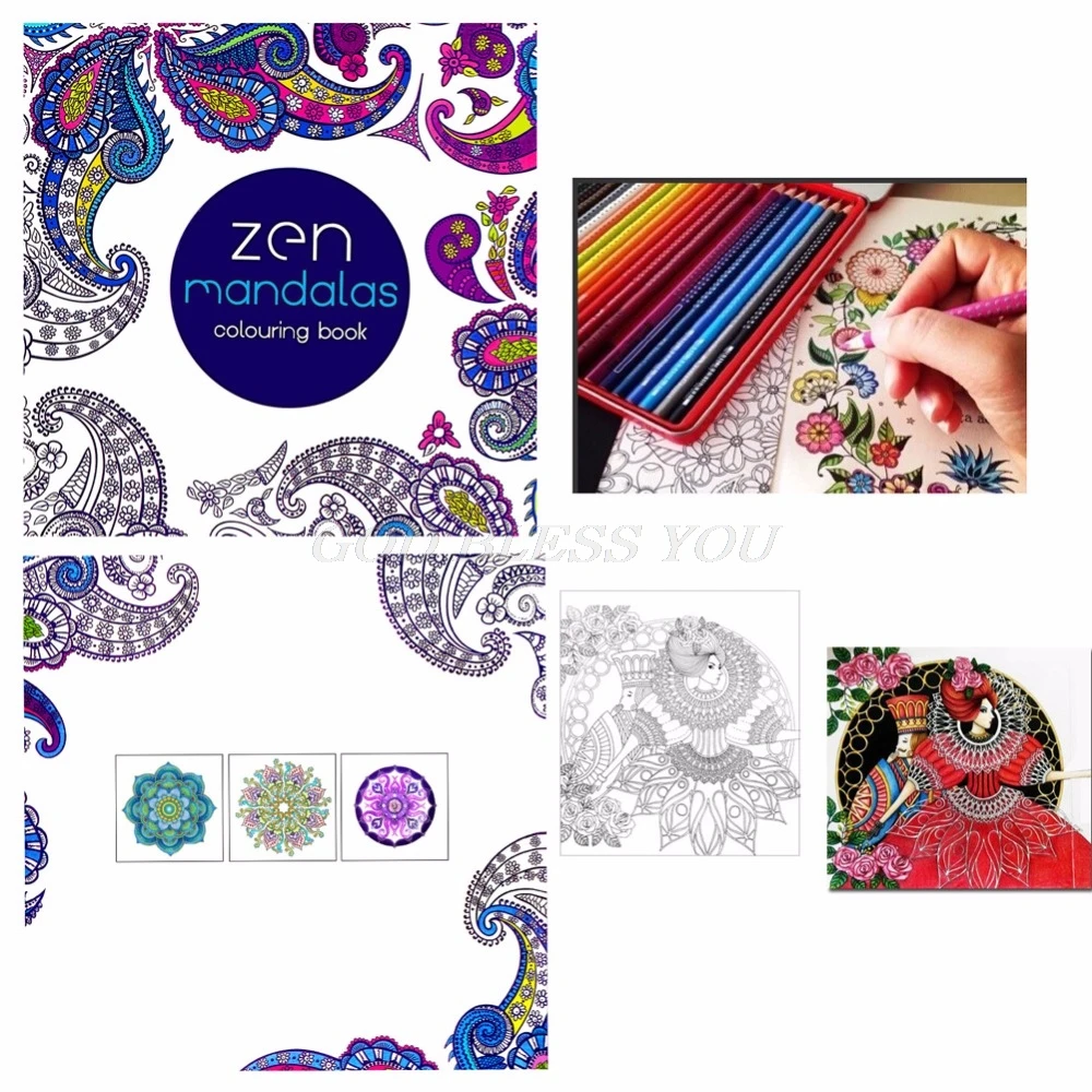 1 PCS 12Pages Mandalas Flower Coloring Book For Children Adult Relieve Stress Kill Time Graffiti Painting Drawing Art Book 1 PCS 12Pages Mandalas Flower Coloring Book For Children Adult Relieve Stress Kill Time Graffiti Painting Drawing Art Book