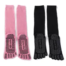 Yoga Non-skid Slipper Socks Five-finger Fitness Stocking Cotton Sports Socks for Slimming Gymnastics Foot Massage Daily Warmth