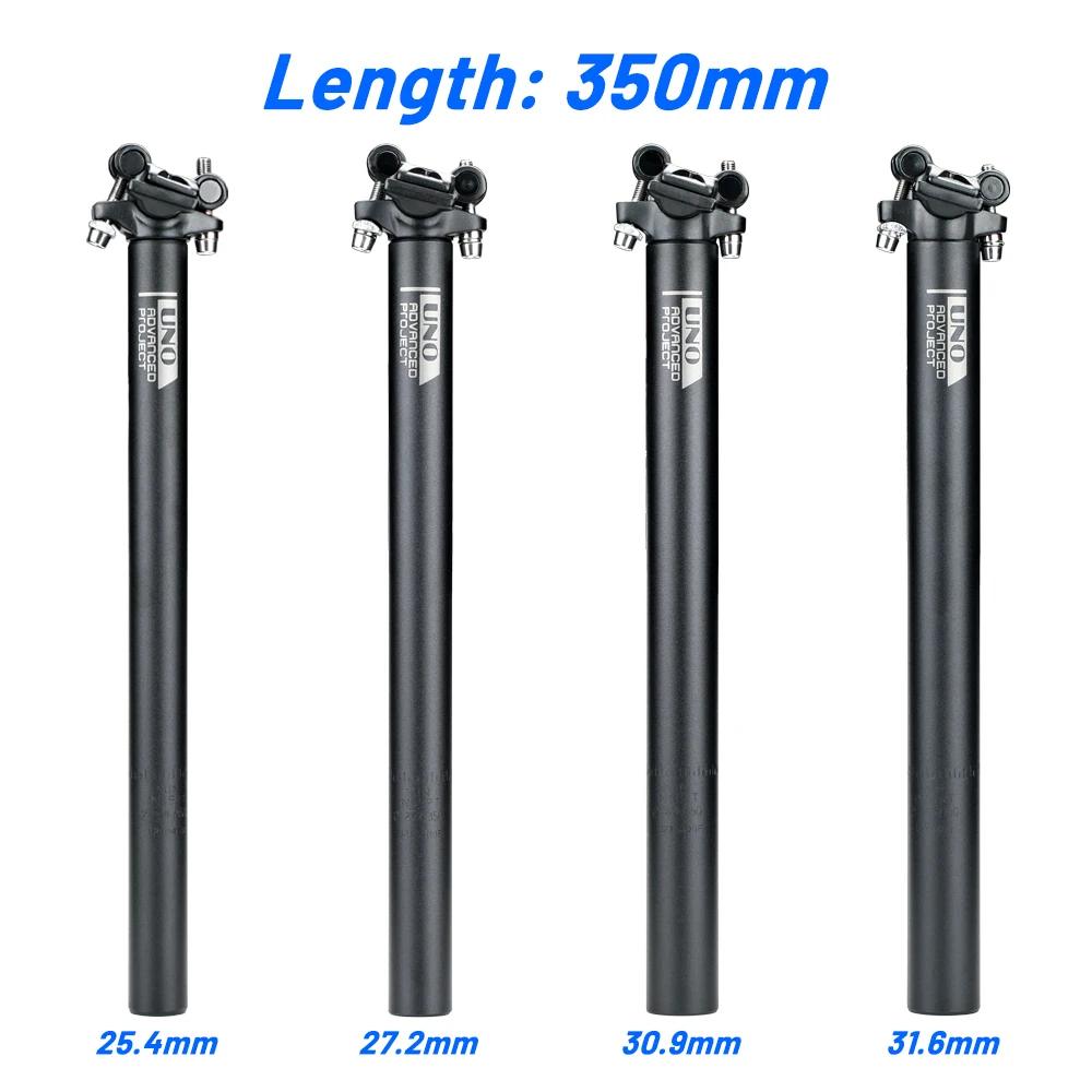Bike Seat Post UNO Ultralight Bicycle Seatpost Aluminum MTB Road Mountain Bike Seat Post Seat Tube 25.4/27.2/28.6/30.9/31.6*350/400mm