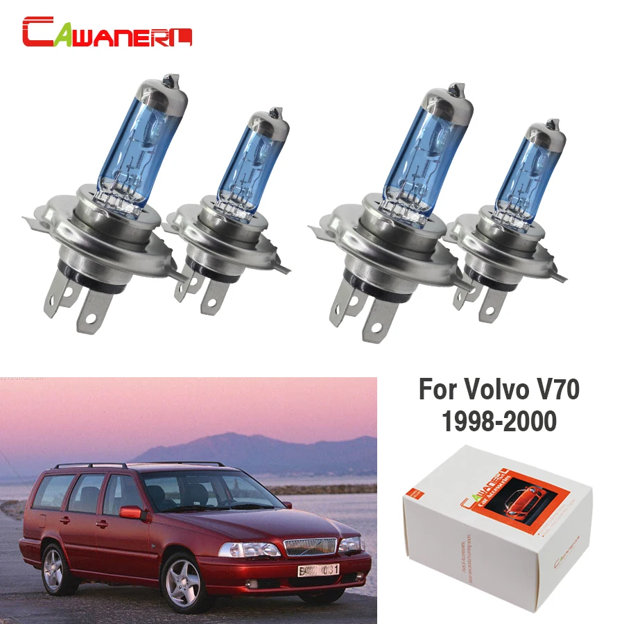 Cawanerl 2 пары 100W H7 автомобильный светильник галогенные лампы головного высокого 12В