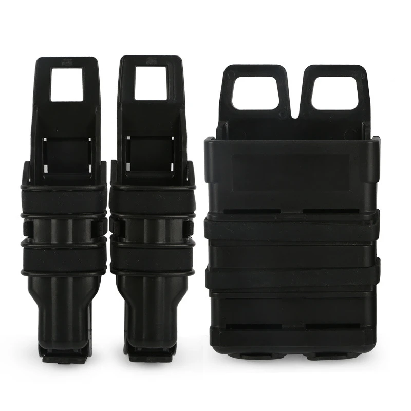 FMA Fastmag5.56 чехол для картриджа Molle Vest Tactical Quick Pull Box Glock Double Box Тактический зажим Аксессуар коробка - Цвет: Black
