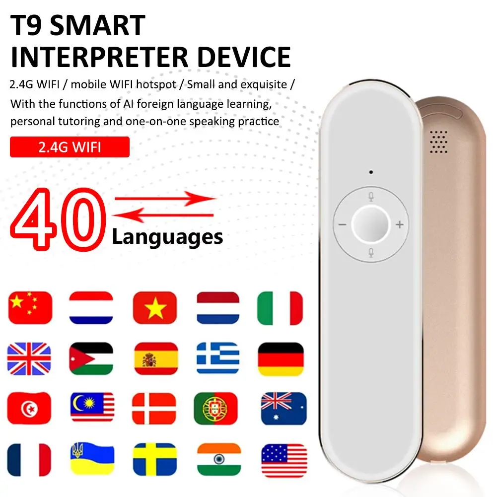 

Portable Intelligent AI Translator Foreign Language Learning Machine for Travel and Business