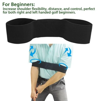 

Golf SwingTraining Aid Arm Band Hand Movement Correction Belt Professional Teaching Assistant Beginner Practicing Elastic Ribbon