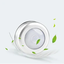 6 Led Безопасность Портативный на батарейках кухня сенсорное управление клейкий шкаф лампа Плавная затемнение ночной Светильник Серебряный Pat