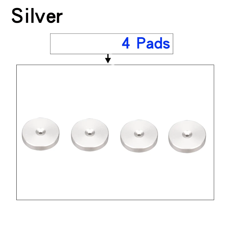 4 Pads Silver