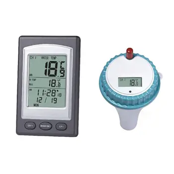 

2017 New 1Pc Professional Wireless Floating LCD Display Digital Waterproof Swimming Pool SPA Floating Thermometer With Receiver