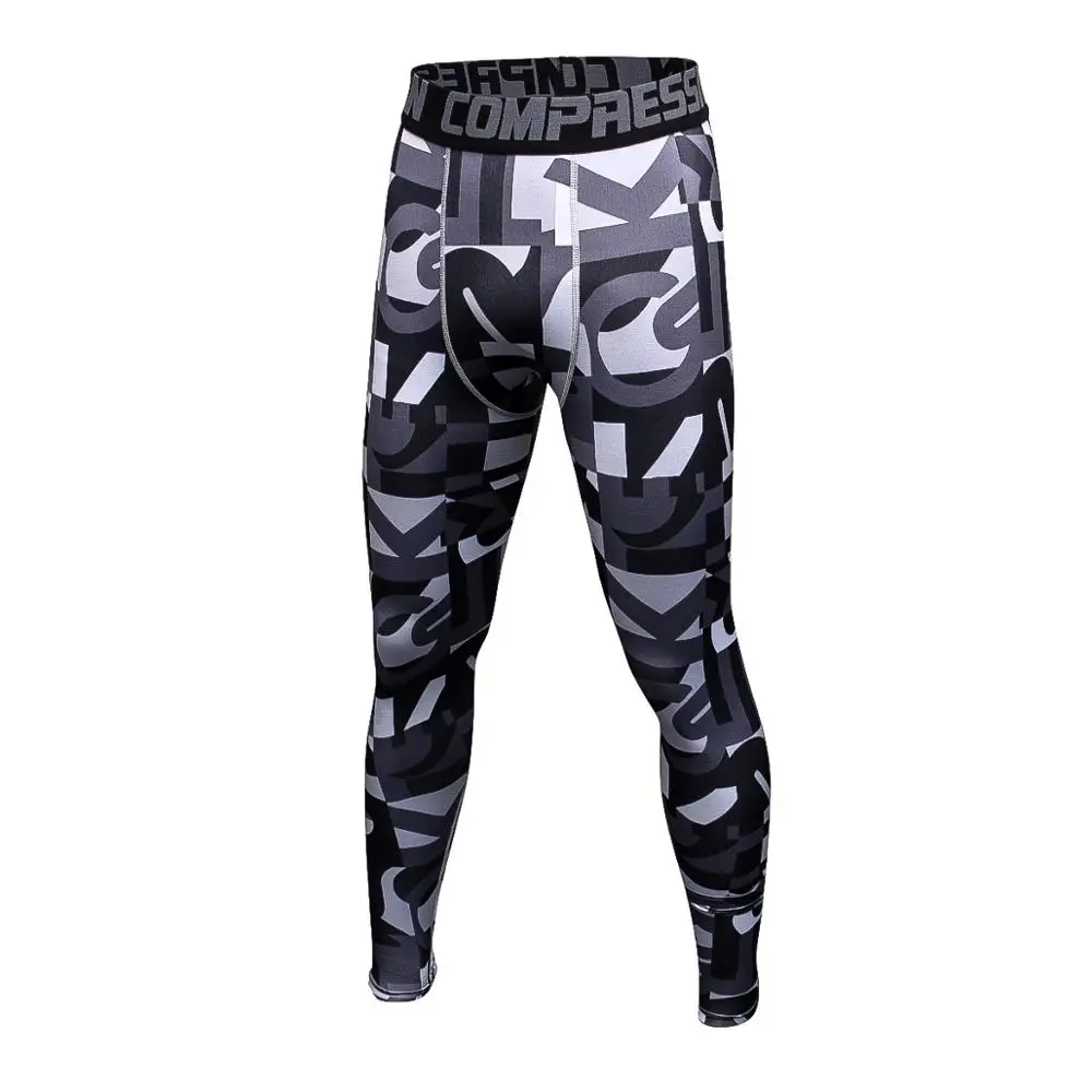 

Camouflage Fitness Pants Men Elastic Quick-drying Sweatpants Running Cycling Basketball Workout Tights