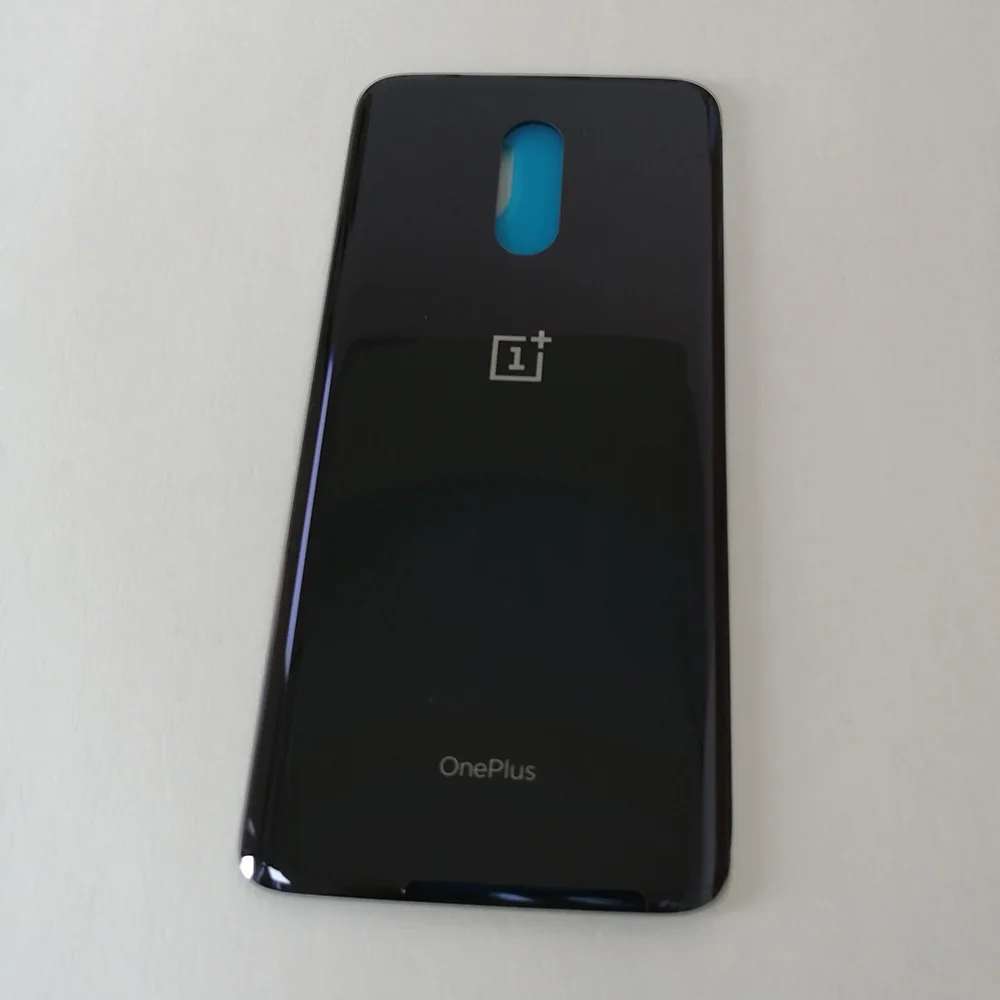 Black Oneplus 7 Крышка батарейного отсека стеклянная задняя крышка корпуса задняя крышка Oneplus 7 Замена крышки батарейного отсека части Oneplus 7 задняя крышка - Цвет: Black