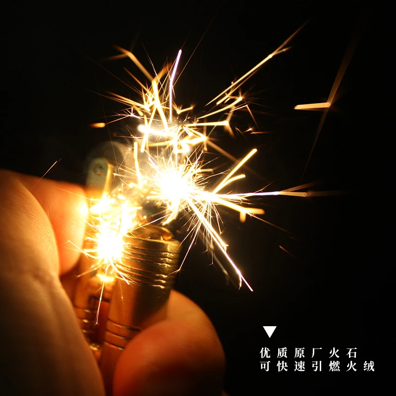 Металлическая керосиновая зажигалка для кемпинга в стиле ретро|lighters lighters|cigarette