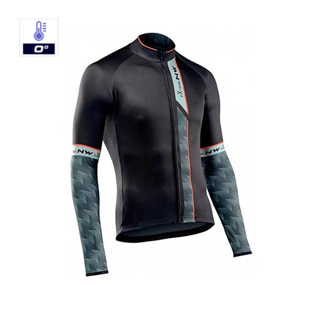 only jerseys Northwave теплая Зимняя Теплая Флисовая велосипедная одежда NW Мужской трикотажный костюм для езды на велосипеде MTB Одежда комбинезон комплект - Цвет: only jerseys