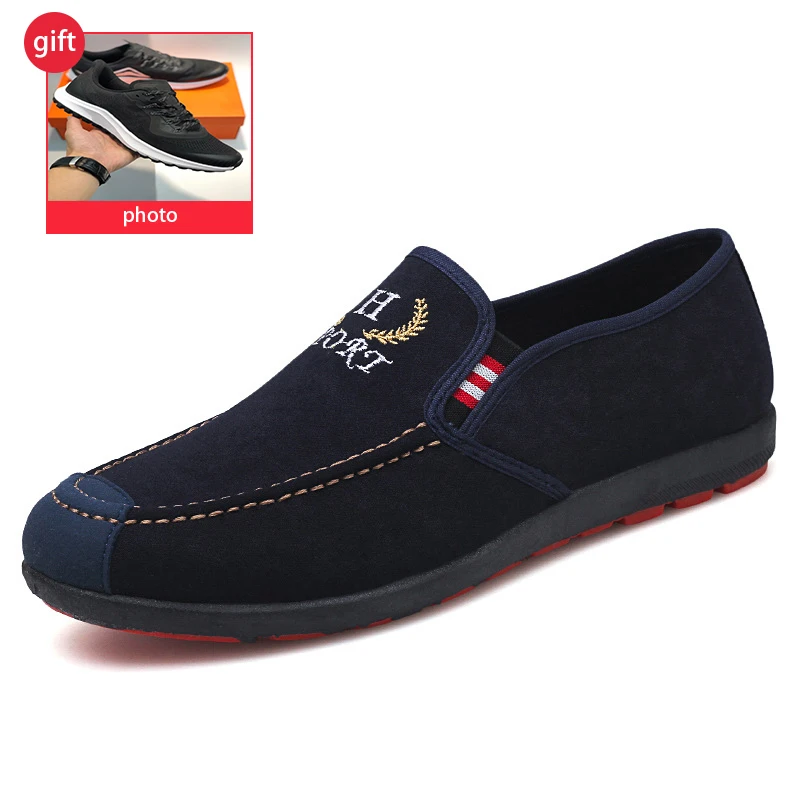 

Old Beijing cloth shoes men 2019 autumn new casual single shoes shoes low to help wash canvas peas shoes men