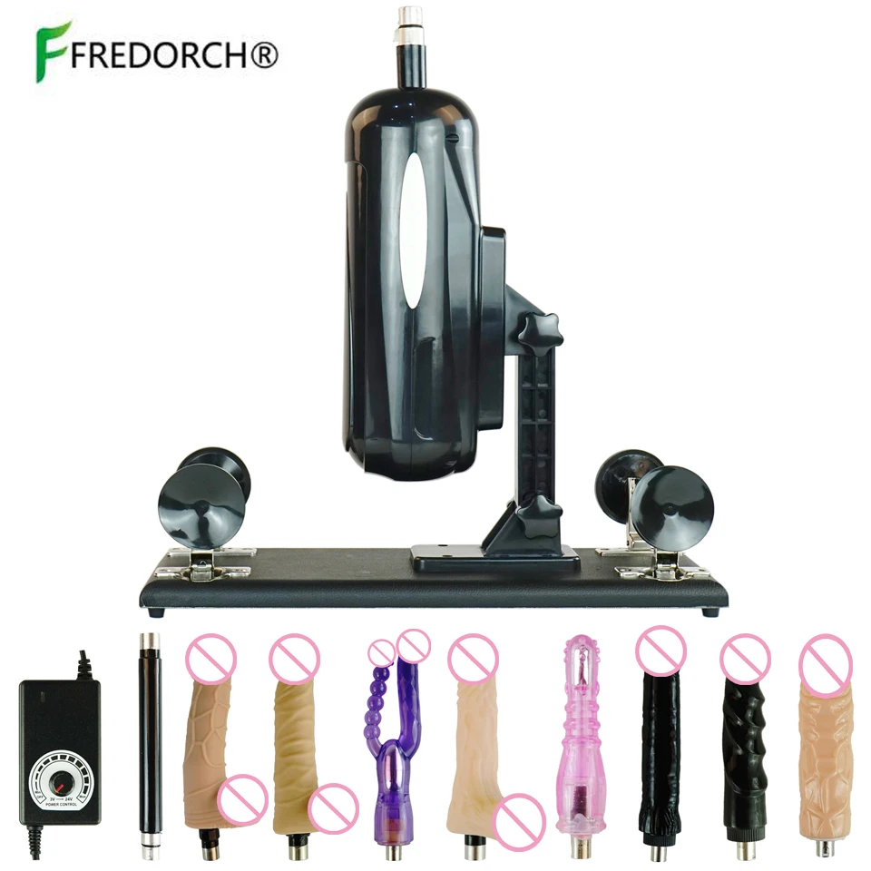 Get  Sex Machine F2 Female Masturbation Pumping Gun with 10 Type Dildos Accessories Sex Toys for Men and